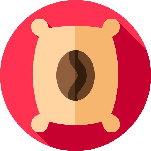 koffie zak Flat Circular Flat icoon