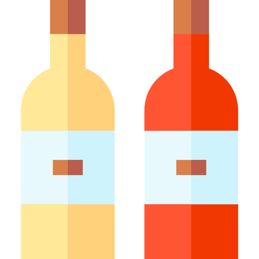Бутылка вина Basic Straight Flat иконка