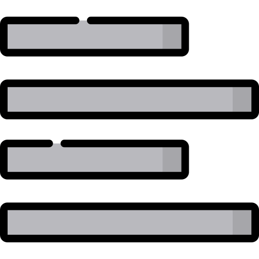 alineación izquierda Special Lineal color icono