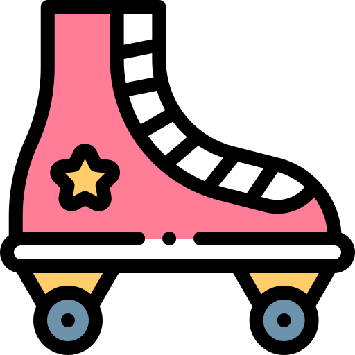 Rollerblade Detailed Rounded Lineal color icon