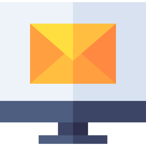 e-mail Basic Straight Flat Icône