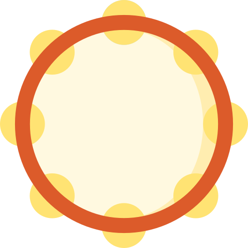 Tambourine Special Flat icon