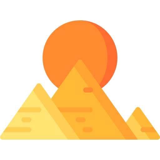 egyptische piramide Special Flat icoon