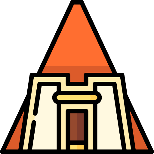 piramidi nubiane Special Lineal color icona
