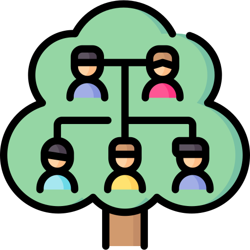 Family tree Special Lineal color icon