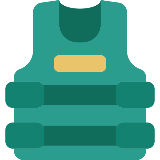 Bulletproof vest Good Ware Flat icon