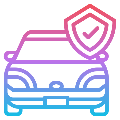자동차 보험 Iconixar Gradient icon