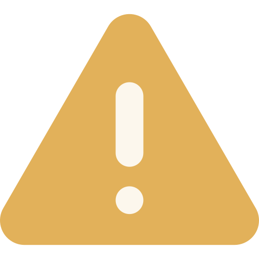 Caution Good Ware Flat icon