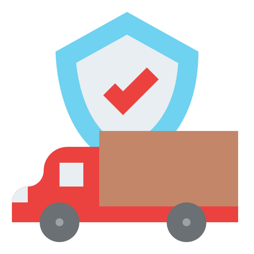 Delivery insurance Iconixar Flat icon