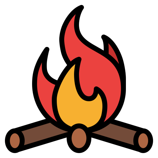 lagerfeuer Iconixar Lineal Color icon