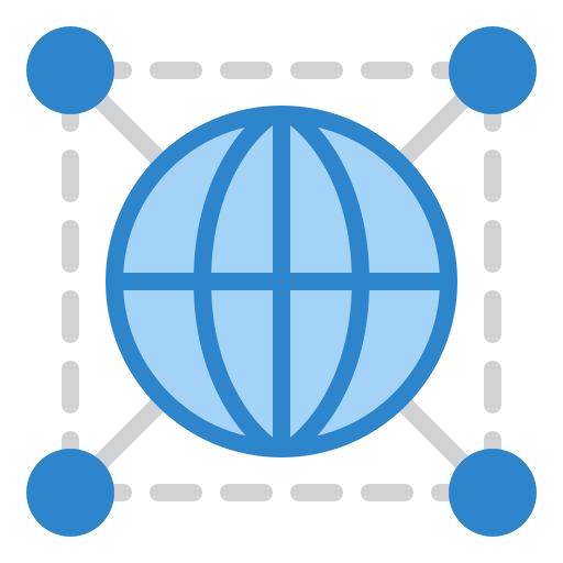 connexion globale Iconixar Flat Icône