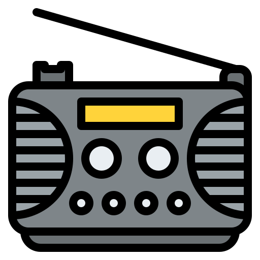 radio Iconixar Lineal Color icono