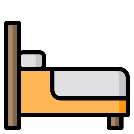 cama Catkuro Lineal Color icono