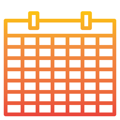 calendario Catkuro Gradient icono