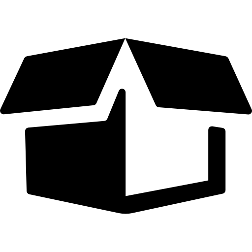 paquete de entrega abierto  icono