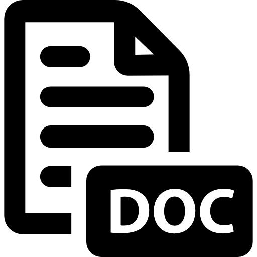 Doc symbol Basic Rounded Filled icon