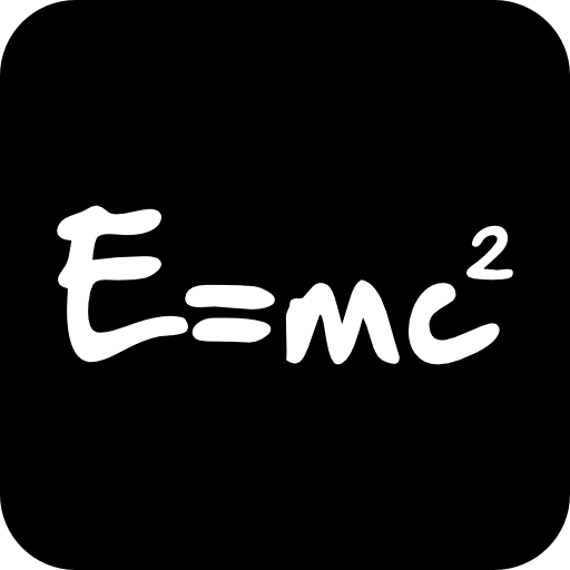 Physics formula of energy in a square  icon