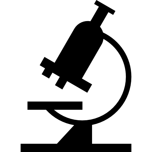 microscoop zijaanzicht  icoon