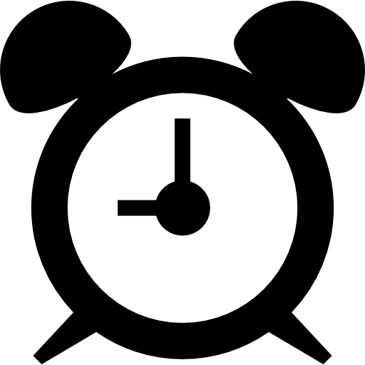 Circular alarm clock  icon