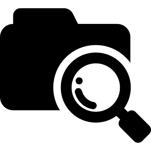símbolo de interfaz de carpeta de búsqueda Basic Rounded Filled icono
