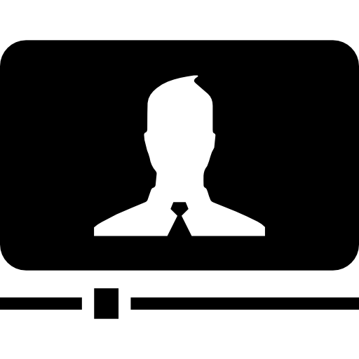 finestra di presentazione video  icona