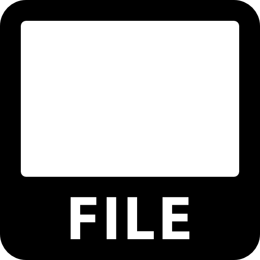 símbolo cuadrado de archivo  icono