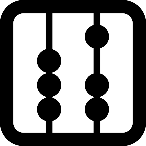 variante del cuadrado de la herramienta del ábaco  icono