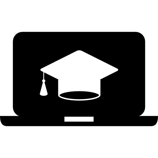 graduación en línea  icono