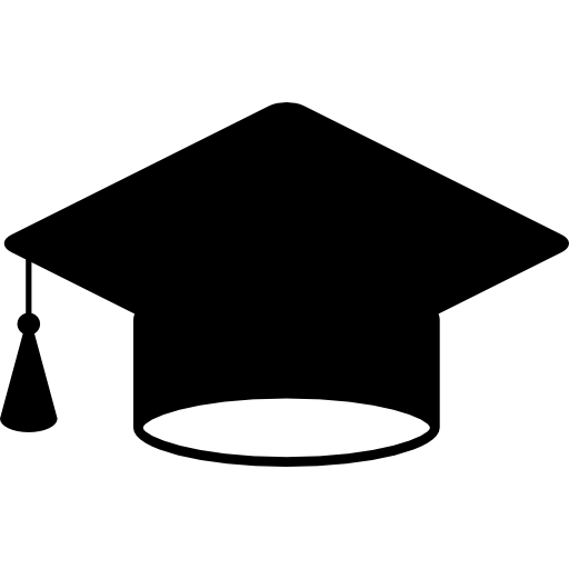 Graduation hat  icon