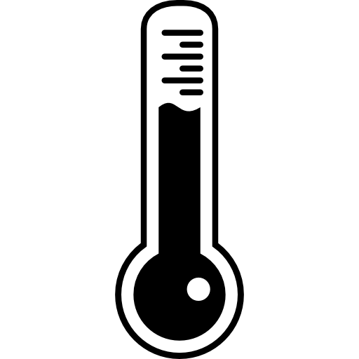 thermometer temperatuurcontrole tool  icoon
