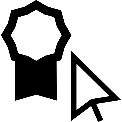 Student star ribbon shape  icon