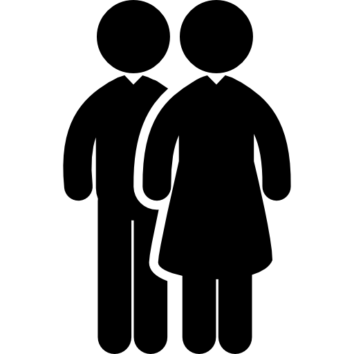 Two men couple  icon