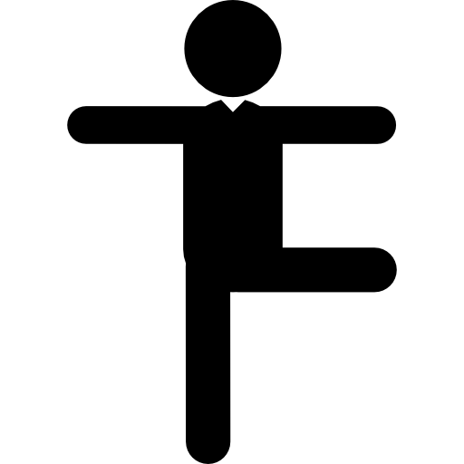 posture de l'homme d'équilibre  Icône