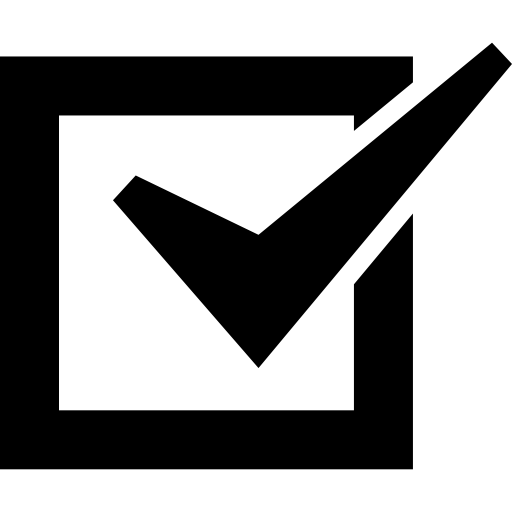kontrollkästchen checkliste  icon