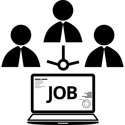 solicitantes de empleo en línea  icono