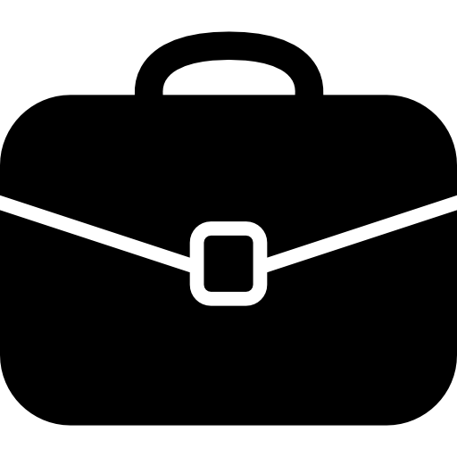 outil de valise arrondi noir  Icône