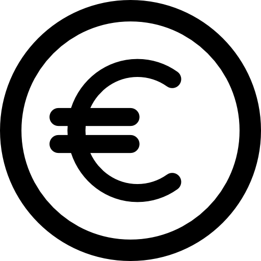 Евро монета  иконка