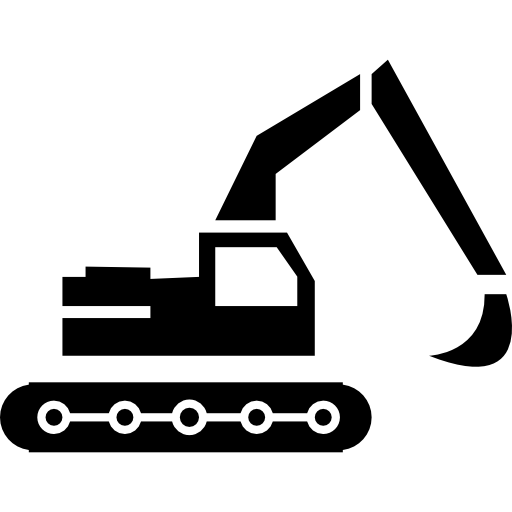 Construction excavator  icon