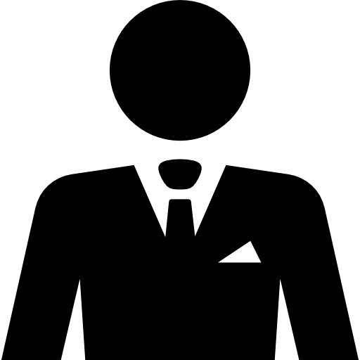 zakenman close-up  icoon