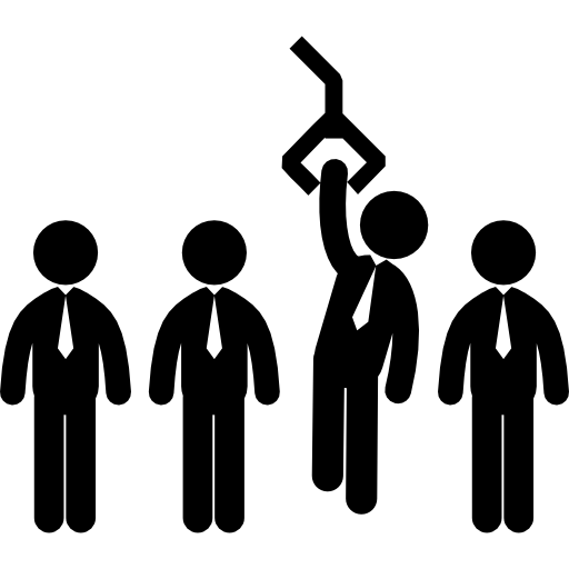 mannelijke sollicitanten voor een baan  icoon