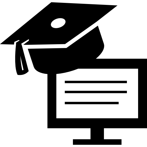 Internet education graduation  icon
