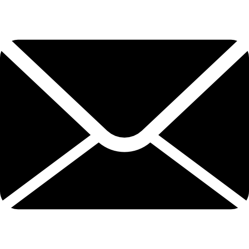 New email interface symbol of black closed envelope  icon