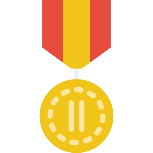 médaille Basic Miscellany Flat Icône