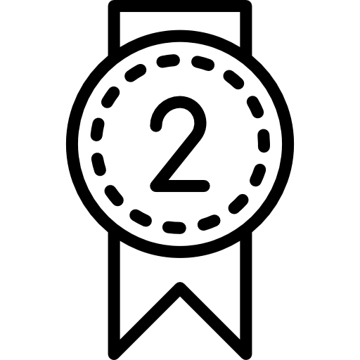 medaglia d'argento Basic Miscellany Lineal icona