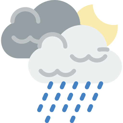 deszczowy Basic Miscellany Flat ikona