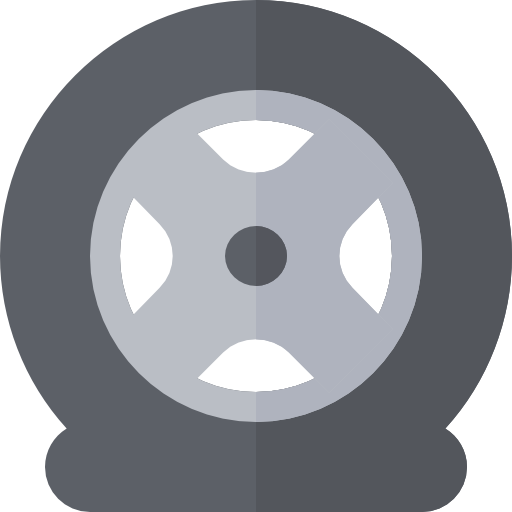 바람 빠진 타이어 Basic Rounded Flat icon