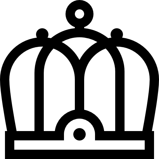 królowa Basic Straight Lineal ikona