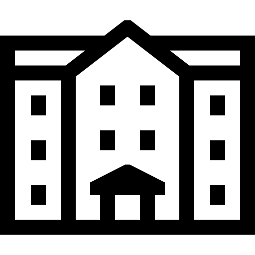 Mansion Basic Straight Lineal icon