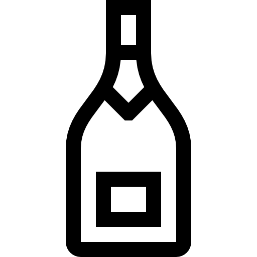 シャンパン Basic Straight Lineal icon