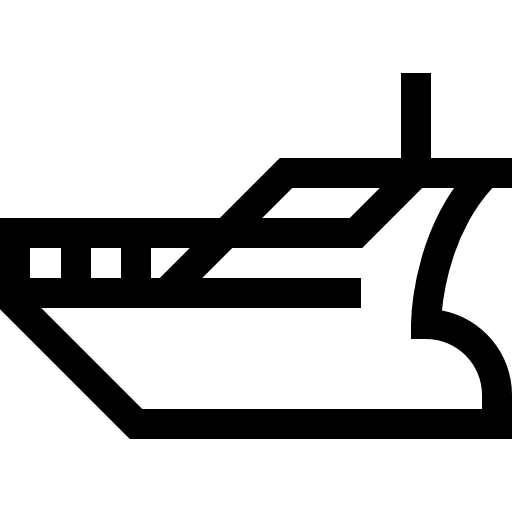 jacht Basic Straight Lineal ikona